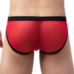 MenSexyWear Slip Clipo Rouge-Noir